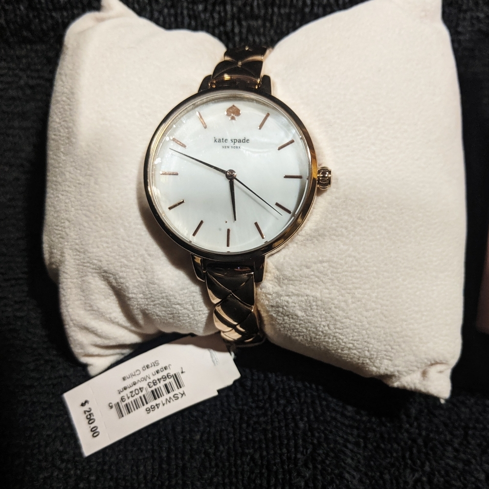 Kate Spade rose gold watch new with tags